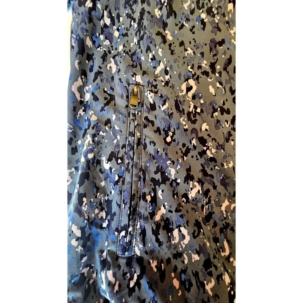 ATHLETA Brooklyn Bomber Jacket, Captivate Chrome Blue, New Womens Sz S